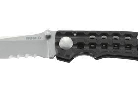 Складной нож CRKT R1804 Ruger® Knives Go-N-Heavy™, сталь 8Cr13MOV Stonewashed Combo Blade, рукоять алюминий