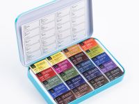 Набор акварели Малевичъ "Veroneze" , кюветы 2,5 мл, 20 цветов, металлическая коробка