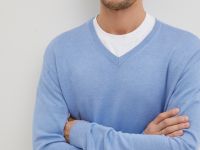 Джемпер с v-образным вырезом