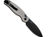 Складной нож Kizer Phoca CD, сталь 14C28N, рукоять алюминий, серый/черный