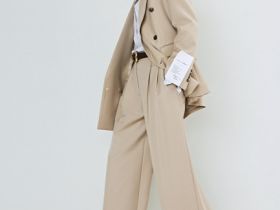 Широкие брюки с шерстью O'STIN x Яндекс Книги, Бежевый