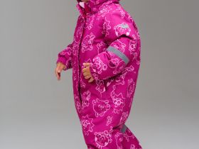 Комбинезон детский текстильный с полиуретановым покрытием для девочек