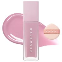 Жидкие румяна со спонжем WAKEMAKE Sheer Glow Liquid Blusher + Finger Puff Set 01 Silky Lavender