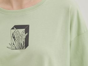 Футболка из хлопка с принтом