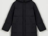 Пуховое полупальто со съемным капюшоном