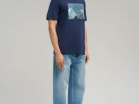 Свободная футболка comfort fit из хлопкового джерси