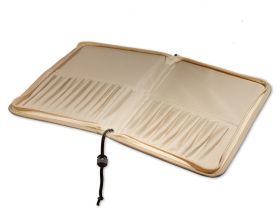 Пенал для кистей на короткой ручке Pinax, 21 отд.+2 кармана, бежевый