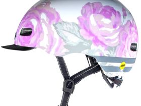 Nutcase Шлем защитный Nutcase Street Delicate Flower, цвет Белый-Розовый, ростовка S