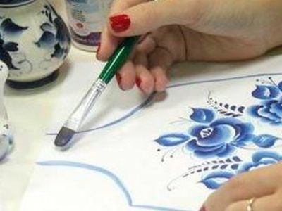 Гжель. Мастер-класс по росписи