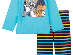 Комплект детский трикотажный для мальчиков: фуфайка (футболка с длинными рукавами), брюки