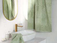 Полотенце махровое Тропико/Tropico, зеленое