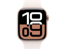 Смарт-часы Apple Watch Series 10 46mm Rose Gold Aluminum Case with Light Blush Sport Band (S/M)