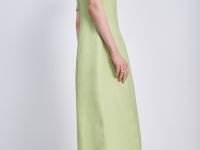 Платье миди с коротким рукавом