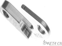 Держатель заднего переключателя &quot;петух&quot; Meta №88 фрезерованный (серебристый)