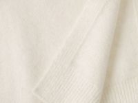 Манишка на молнии с шерстью альпака, Белый