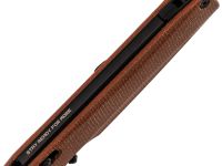 Складной нож SRM Terrier 258L-MN2, сталь 140Cr, рукоять коричневая микарта