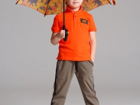 Зонт-трость полуавтоматический для мальчиков