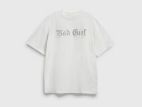 Футболка с аппликацией со стразами для девочек, Белый