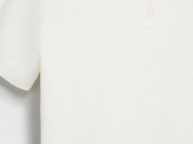 Базовый джемпер поло с коротким рукавом, Белый