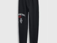 Трикотажные брюки с принтом для мальчиков, Черный