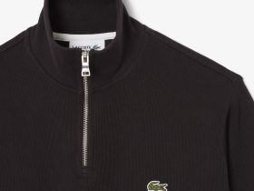 Мужская толстовка Lacoste на молнии с высоким воротом