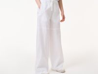 Женские хлопковые брюки Lacoste свободного кроя