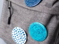 Набор значков с холстом Малевичъ, круглые 5,8 см, 3 шт