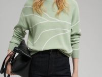 Легкий удлиненный джемпер с хлопком