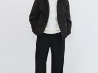 Утеплённая куртка с капюшоном, Черный