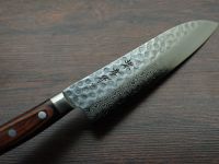 Нож Сантоку 180 мм, Sakai Takayuki, сталь VG-10 Damascus 17 слоев, рукоять дерево Pakka