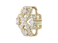 Классическая подвеска из желтого золота с бриллиантами э0301пд12200013