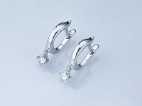 Серьги из белого золота с бриллиантами э0901сг05220203
