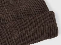 Шапка-бини с отворотом, Коричневый