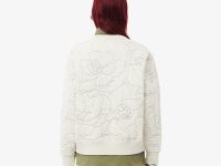 Женская двусторонняя толстовка Lacoste с вышивкой