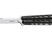 Складной нож Boker Plus Balisong 06EX002, Satin Finish 440C Steel, рукоять стеклотекстолит G-10, чёрный