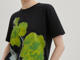 Футболка из хлопка с принтом