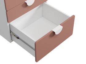 Шкаф детский Милна 2.3-60x190 Розовый
