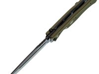 Складной нож Офицерский-С, сталь D2, рукоять пластик, зелёный