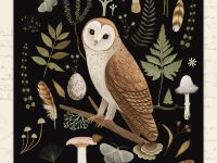 Открытка Дворникова А. "Сипуха" тёмная
