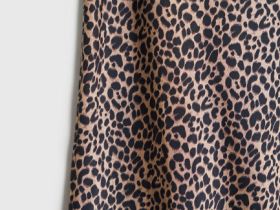 Сатиновая юбка А-силуэта, Бежевый