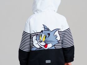 Куртка детская текстильная с полиуретановым покрытием для девочек (ветровка)