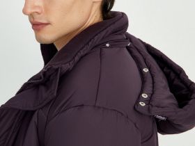 Полупальто утепленное с воротником-стойкой