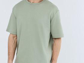 Футболка из гладкого хлопка, Зеленый
