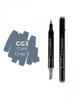 Маркер двухсторонний на спиртовой основе Sketchmarker Brush Цвет Прохладный серый 3