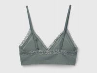 Топ-бра в рубчик, Зеленый