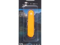 Нож перочинный Stinger 90 мм, 13 функций, оранжевый, в блистере