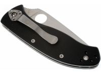 Складной нож Spyderco Tenacious, сталь 8Cr13MOV Satin Plain, рукоять стеклотекстолит G10, чёрный