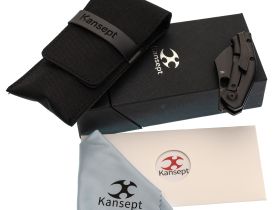 Складной нож Kansept Osprey, сталь CPM S35VN, рукоять титан, черный