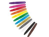 Восковые мелки Colorino супер мягкие 12 шелковистых цветов, в пластиковом держателе