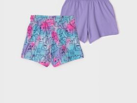 Шорты трикотажные для девочек, 2 шт в комплекте
